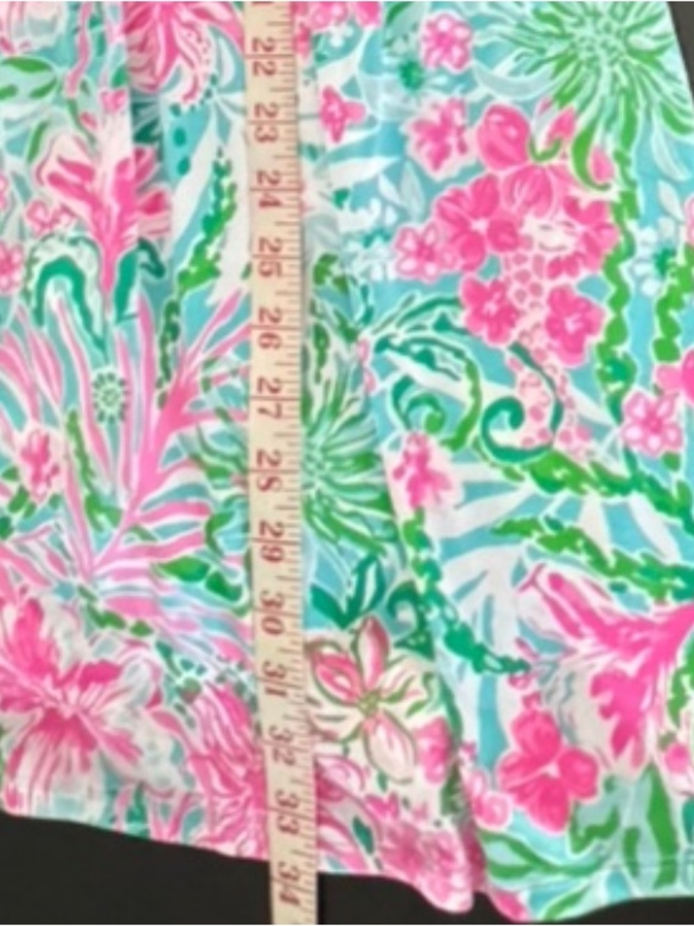 Lily Pulitzer Parigi Floral V-Neck Skort Romper in Pink & Green “Leaf in Wild” M - Picture 8 of 8